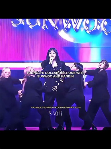 Lee Youngji KCON collaborations: Sunwoo (The Boyz) & Hanbin (Zerobaseone)