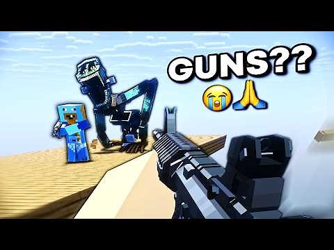 Adding Guns To One Block Horror In Minecraft Was GENUINELY Amazing...