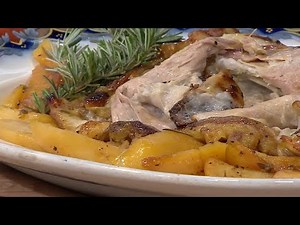 Αρνί με μέλι Μαινάλου, λεμόνι και μελωμένες πατάτες φούρνου | Ανδρέας Λαγός