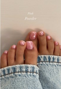How to Pink Powder ✨💝 #knail #프리에르네일 #nailinspo #powdernails #nails | Pink Chrome Nails