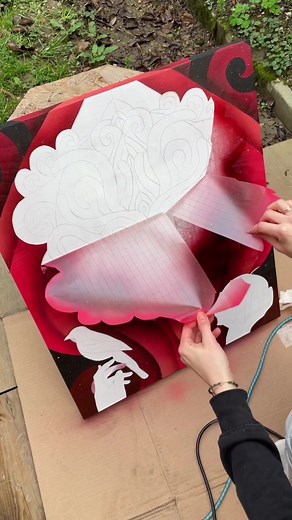 New Painting Technique Revealed in Artistic Progress