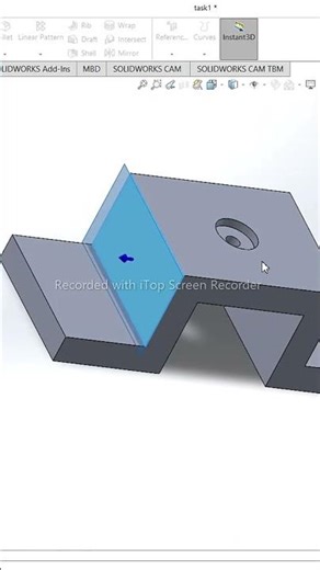 Simple Part Modeling in SolidWorks | PART-4 | CAD Tutorial | STEP-BY-STEP | SHORTS | DEVELOPMECH