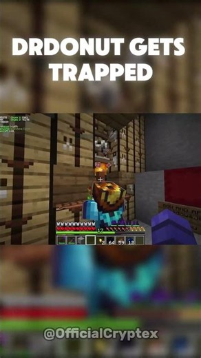 DrDonut Gets Trapped 🤣💀😭 #minecraft #drdonut #funny