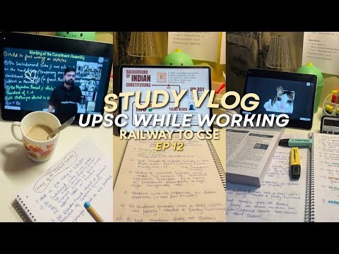 📚Study Vlog | Railway To UPSC CSE | MOTIVATION