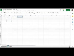 Mathematical operators used in Google Sheets