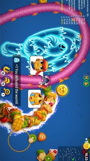 🐍 Wormzone io slither snake top 01 ❤️ best world record snake epic cacing wormzoneio 🐍