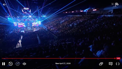 The new World Heavyweight Champion, Roman Reigns, making his entrance for the main event segment.- Head of the Table theme- Full-time scheduleThis really feels like 2021 Roman Reigns 🔥#WWERaw