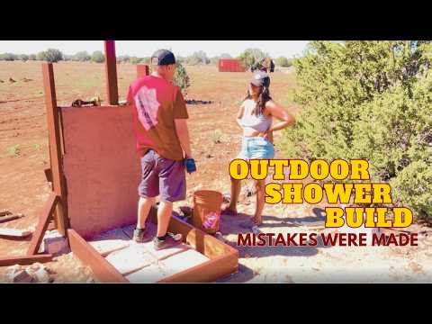 From Nothing to Outdoor Shower 🚿 Dry Stack Block Build + the Mistakes We Made