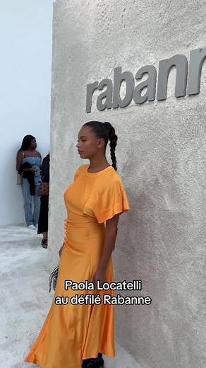 Paola Locatelli au défilé Rabanne. #paolalocatelli #fashionweek2023 #fashiontiktok #paris #fashionweek