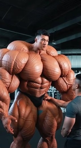 UNBELIEVABLE MUSCLE SIZE 😱 | GIANT BODYBUILDER SHOCKS THE GYM #Shorts