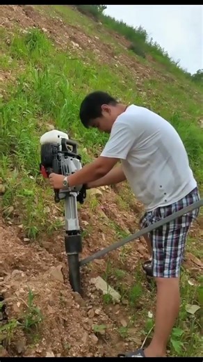 gasoline post driver # petrol post # pile driver # post driver # tools # post fence