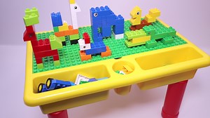 Watch Kids Storage Block Table with 68 PCS Large Building Blocks on Amazon Live