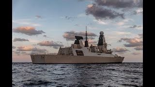 HMS Dragon in Action: Carrier Strike Group Defense