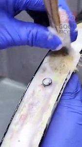 How to remove dried sealant from a bicycle wheel rim Removing dried sealant from a bicycle wheel rim requires patience and the right technique to avoid scratching the rim surface. This guide shows a safe method to soften and lift the dried sealant so the rim is clean and ready for a new tubeless setup. #fblifestyle #bicyclerimcleaning #bikerim #cyclewheel | Good Bicycle