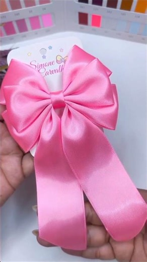 How to Make a Bow Tie out of Ribbon 🎀 | Satin Ribbon Accessories Shorts #shorts #ytshorts #trending