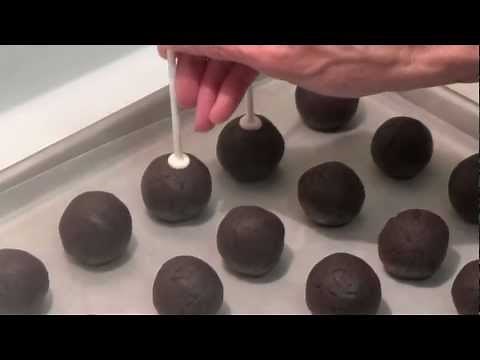 Tasty Cake Pop Recipes- Decorating- Inserting The Cake Pop Sticks