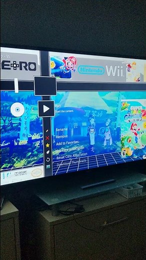 Booting into my own Wii menu on Dolphin Retroarch