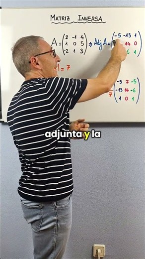 Matriz INVERSA 3 x 3 usando la fórmula #matemáticas #2bachillerato #matrix #selectividad