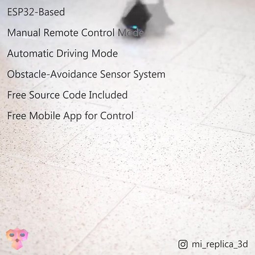 🐁 Mini Mouse Robot from Star Wars - ESP32 Manual & Auto Modes • STL files ➡️ Download 3D print model: https://cults3d.com/:3716178 💡 Designed by mireplica3d #3DPrinting #3DPrinter #Printable #STLfile | Cults.