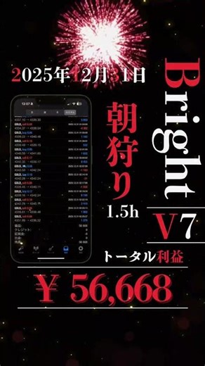 1.5時間の破壊力EA #fx自動売買 #ブライト