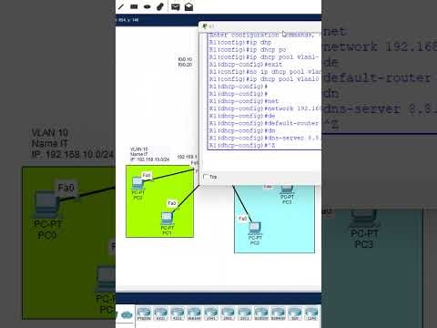 2.How to Configurate DHCP Server in CISCO Router? | CISCO Packet Tracer lab