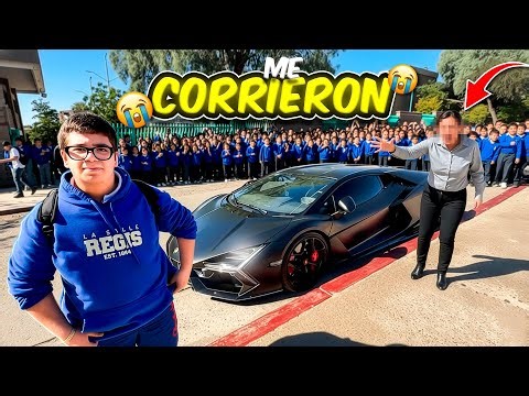 RECOJO A MI PRIMO DE SU ESCUELA EN MI LAMBORGHINI *me corrieron* || ALFREDO VALENZUELA