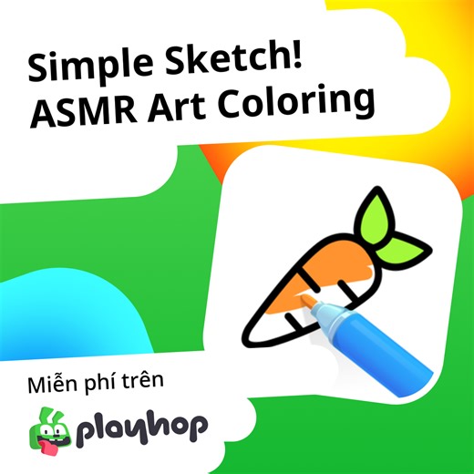 Simple Sketch! ASMR Art Coloring: Chơi trực tuyến miễn phí trên Playhop