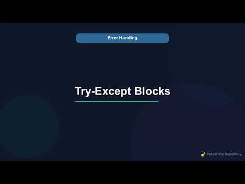Python Error Handling: try, except, else & finally (Module 11)