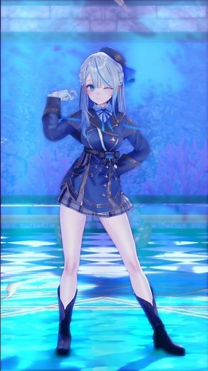 IRIS OUT Aメロアニメダンス ルカ☔🐬💃✨ #雨海ルカ #描いていルカ #vtuber #mmd #dance #irisout #shorts