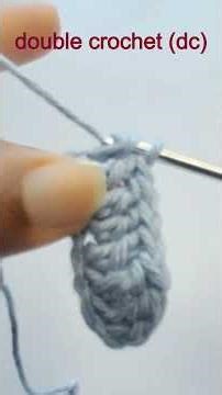 double crochet #crochet #beginnersstitch #crochetinstructions #crochetpatterns #crochettutorials