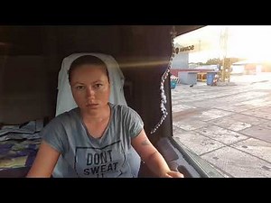 russia truck woman