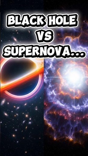 😱 BLACK Hole VS SUPER Nova Science Explained #shorts #space
