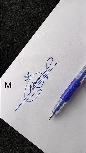 Stylish Letter M Signature Design ✍️ | Easy & Professional Handwritten Signature Ideas