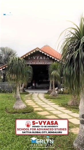 𝐌𝐄𝐑𝐋𝐘𝐍 𝐀𝐒𝐒𝐎𝐂𝐈𝐀𝐓𝐄𝐒 on Instagram: "Admissions Open SVYASA Deemed to be University, Bangalore, offers an industry-oriented curriculum with good faculty support and a peaceful campus environment. The university focuses on practical learning, skill development, and holistic growth, making it a good choice for students preparing for industry careers. #svyasauniversity #SVYASAUniversity #DeemedUniversity #BangaloreEducation #YogaUniversity HolisticEducation WellnessCampus GreenCampus St