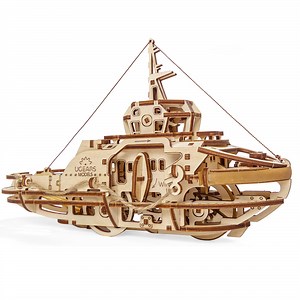 UGears Tugboat wooden puzzle and construction kit | Ugears Mechanical Model