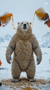 Shocking Rescue: Helpless Bear Found Trapped Under Millions of Mutated White Bees! #animals #bear | Rainbow after the storm