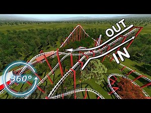 360 VIDEO | VR | Magnet - Forward Backward Inverted Roller Coaster POV - 4K | 60fps | 3D