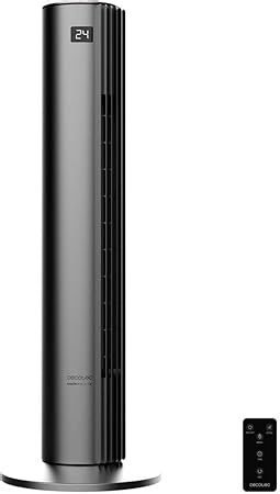Cecotec Turmventilatoren mit Fernbedienung EnergySilence 790 Skyline Smart. 45W, 30cm hoch, 70º Oszillation, Taktiler LED -Bildschirm, 12 Stunden-Timer, 3 Geschwindigkeiten und 3 Modi