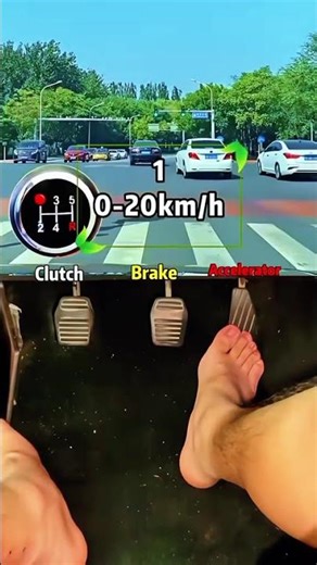 Driving Made Easy | Real Footwork + Gear Guide for Beginners #gear #drivingtest #newdriver #driving