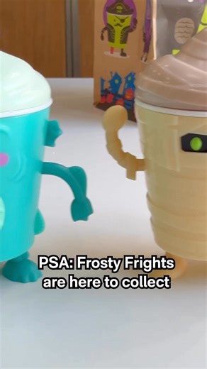 I’m freaking out for these!!!!!! Collect the 12 NEW spooky-cute Frosty Frights, now in Wendy’s Halloween Kids’ Meals | Wendy's