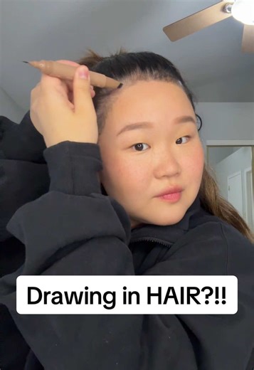 Hairline PEN?! Love my baby hairs but wanted to try something new! #HairTok #hairgoals #hairtutorial #hairhack #hairtransformation