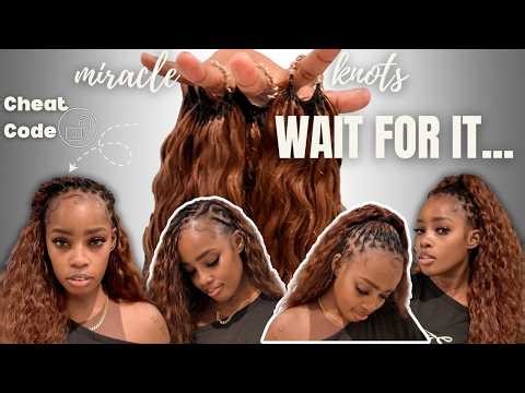 🛑👀 STOP Looping! | INSANE Miracle Knots Crochet Braid HACK (save time) | MARY K. BELLA
