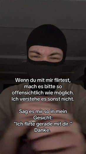 Ja, was soll ich sagen. Wenn man es mir nicht klipp und klar sagt, checke ich es wirklich nicht. Ihr könntet mich wortwörtlich küssen und ich würde es nicht verstehen. 💀🙏🏻 Ich weiß auch nicht, warum ich da so blind bin. | #biker #biketok #masktok #BookTok #viral