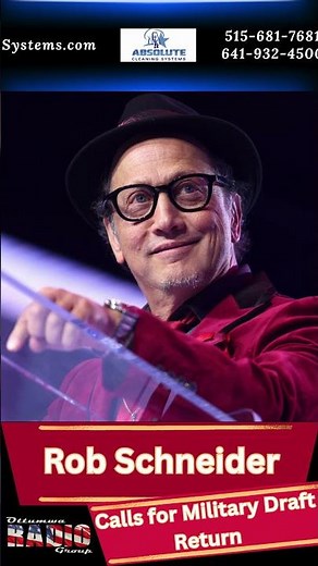 Rob Schneider Calls for Military Draft Return Amid Iran Tensions 🇺🇸