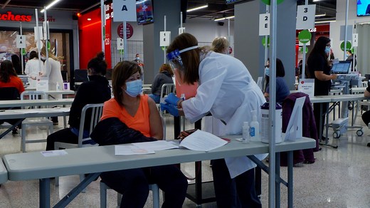 Ohio State transforms Schottenstein Center into mass vaccination site