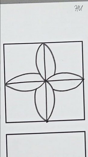 Zentangle Pattern Carry Flower 🌸 | Easy Relaxing Drawing #shorts