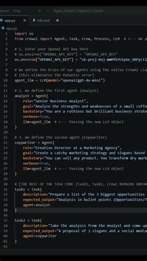Build AI Agents with CrewAI & LangChain in Python Using GPT 4o short