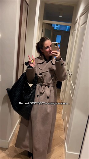 Nikola padded trenchcoat The Frankie Shop — where to buy & why it’s iconic