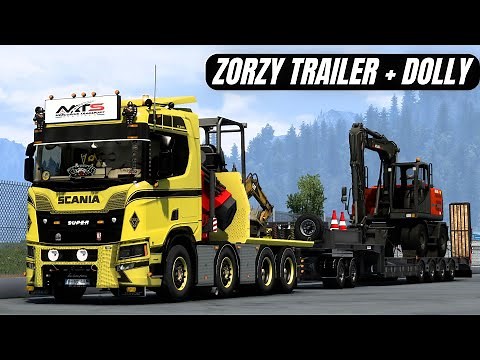[ ETS2 1.46 ] TRAILER ZORZI + DOLLY | FULL CUSTOM | + 40 CARGO | EuroTruckSimulator2