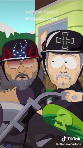 Cartman Roasting Bikers in South Park